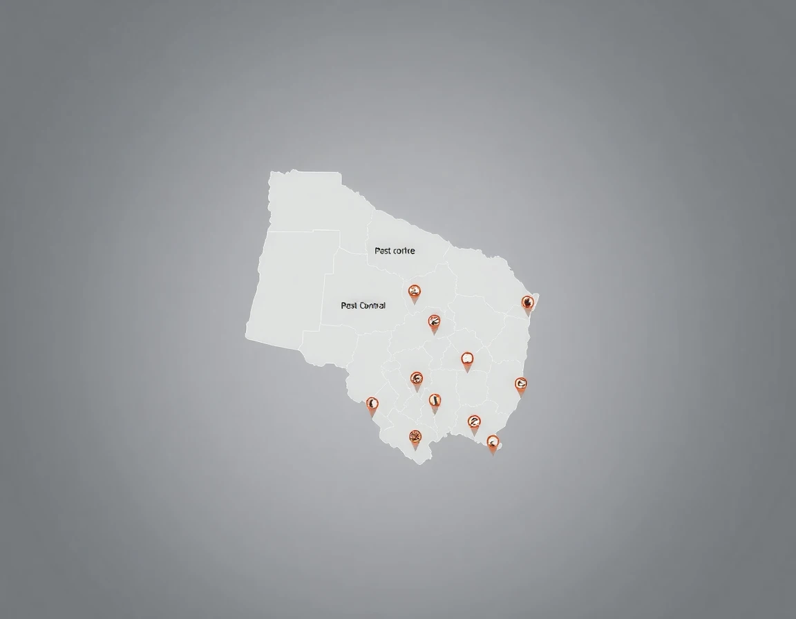 Pest Control Service Areas Map